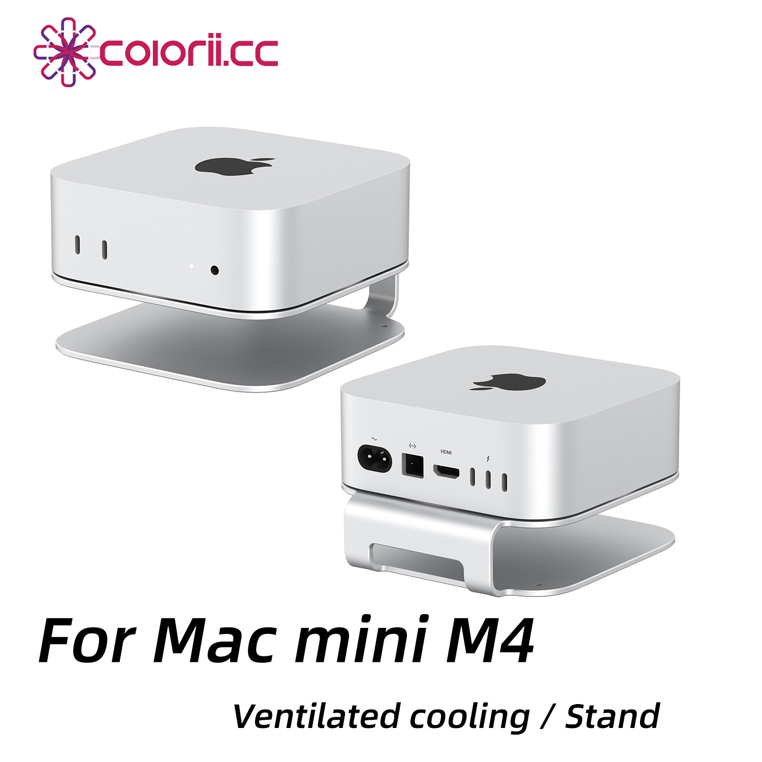 Cooling Stand Tablet - Colorii Desktop-Ständer für Mac Mini M4/M4