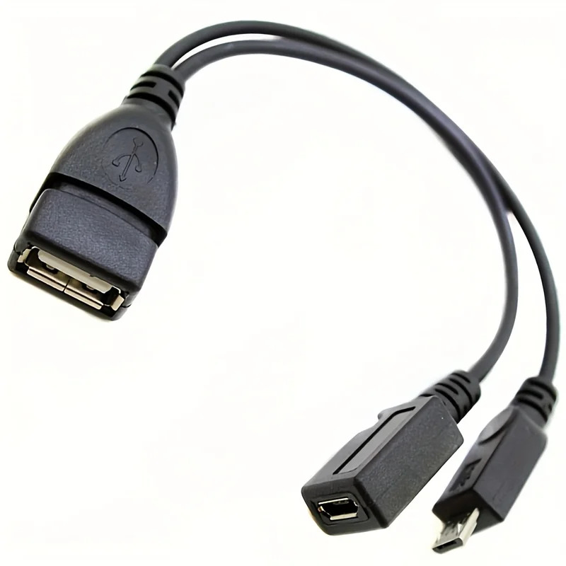 Tablet Tech Accessories - 2-in-1 OTG USB auf Micro-USB-Splitter-Adapter für