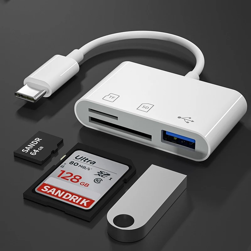 Usb Hub Type C - 3-in-1-Adapter mit Typ-C-auf-USB-C- und OTG-Funktion für