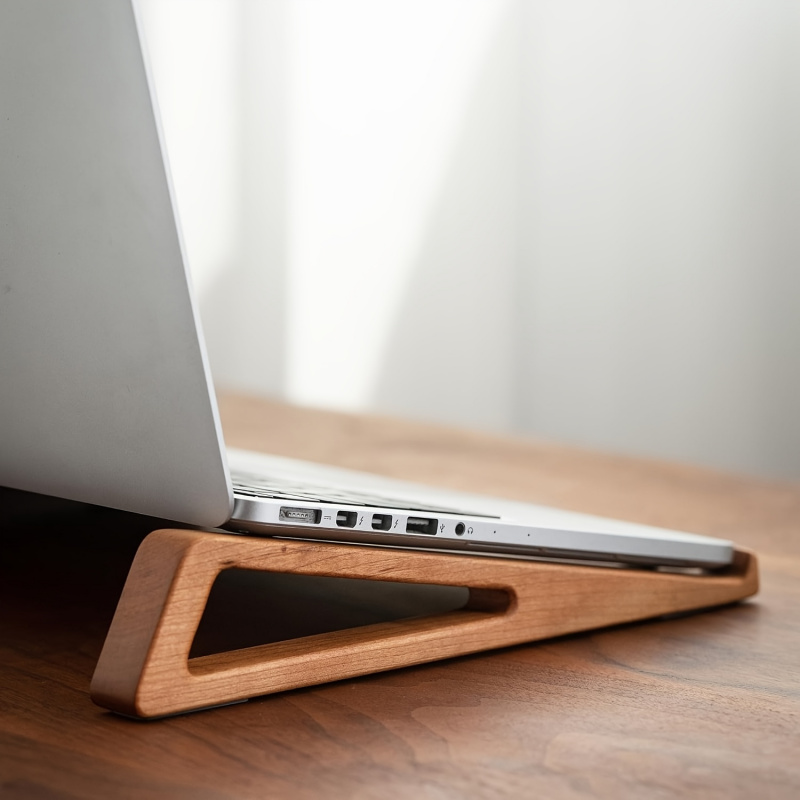 Cooling Stand Tablet - Tragbarer, faltbarer Laptopständer aus Holz -